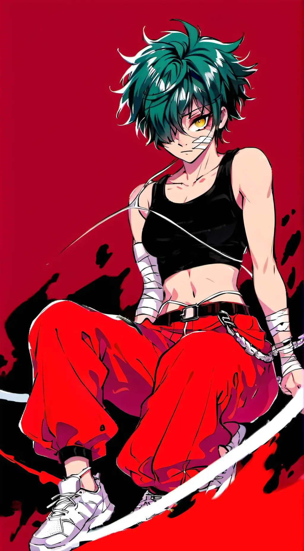 ai character: maki zen'in  background