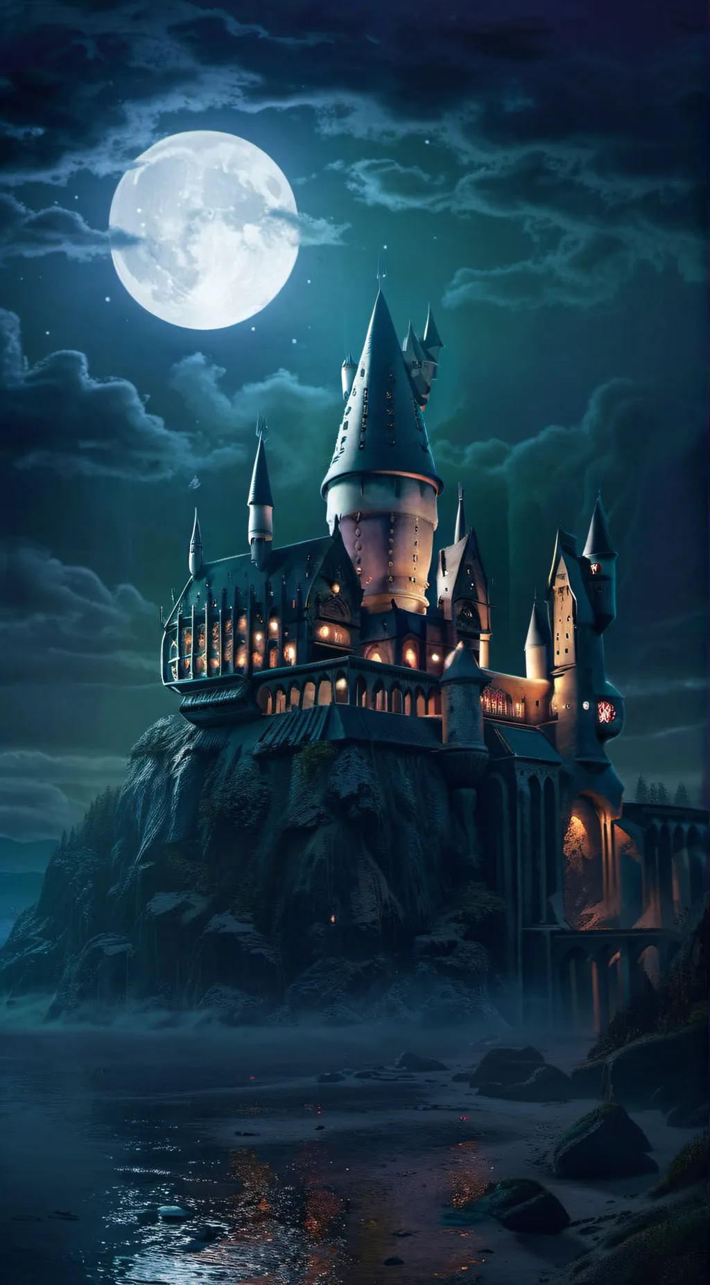 ai character: Hogwarts background