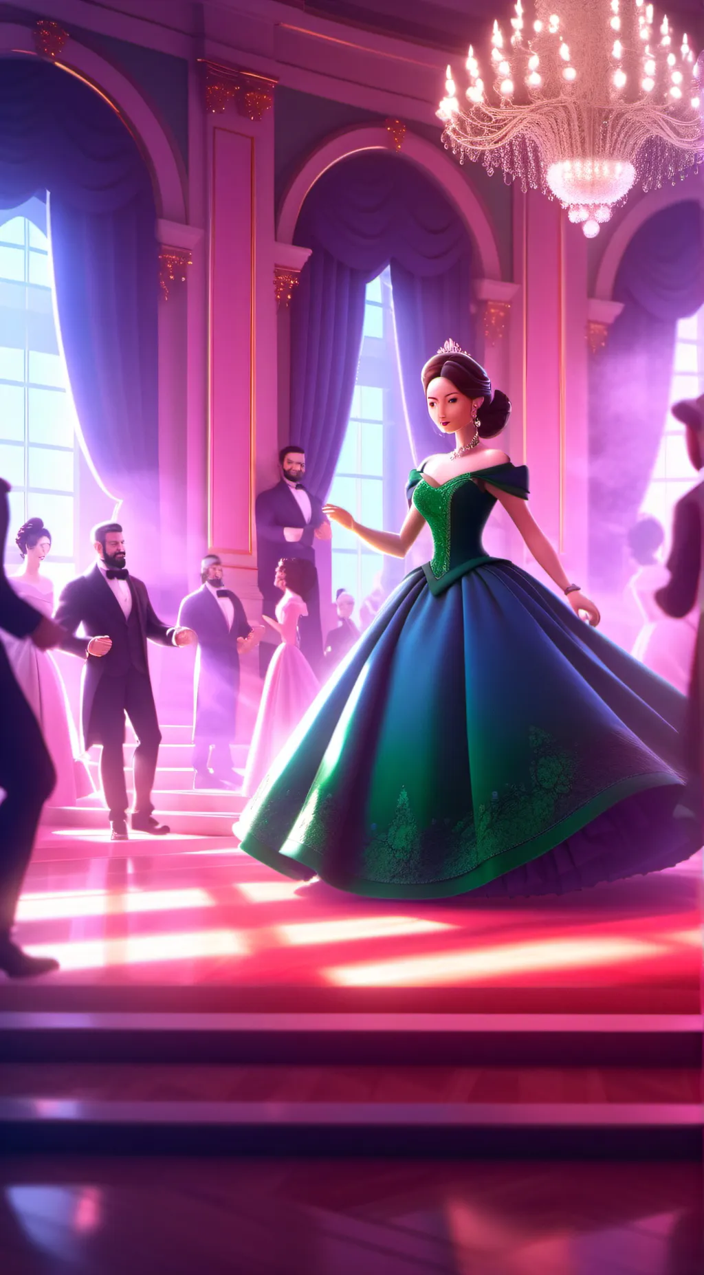 ai character: Luna background