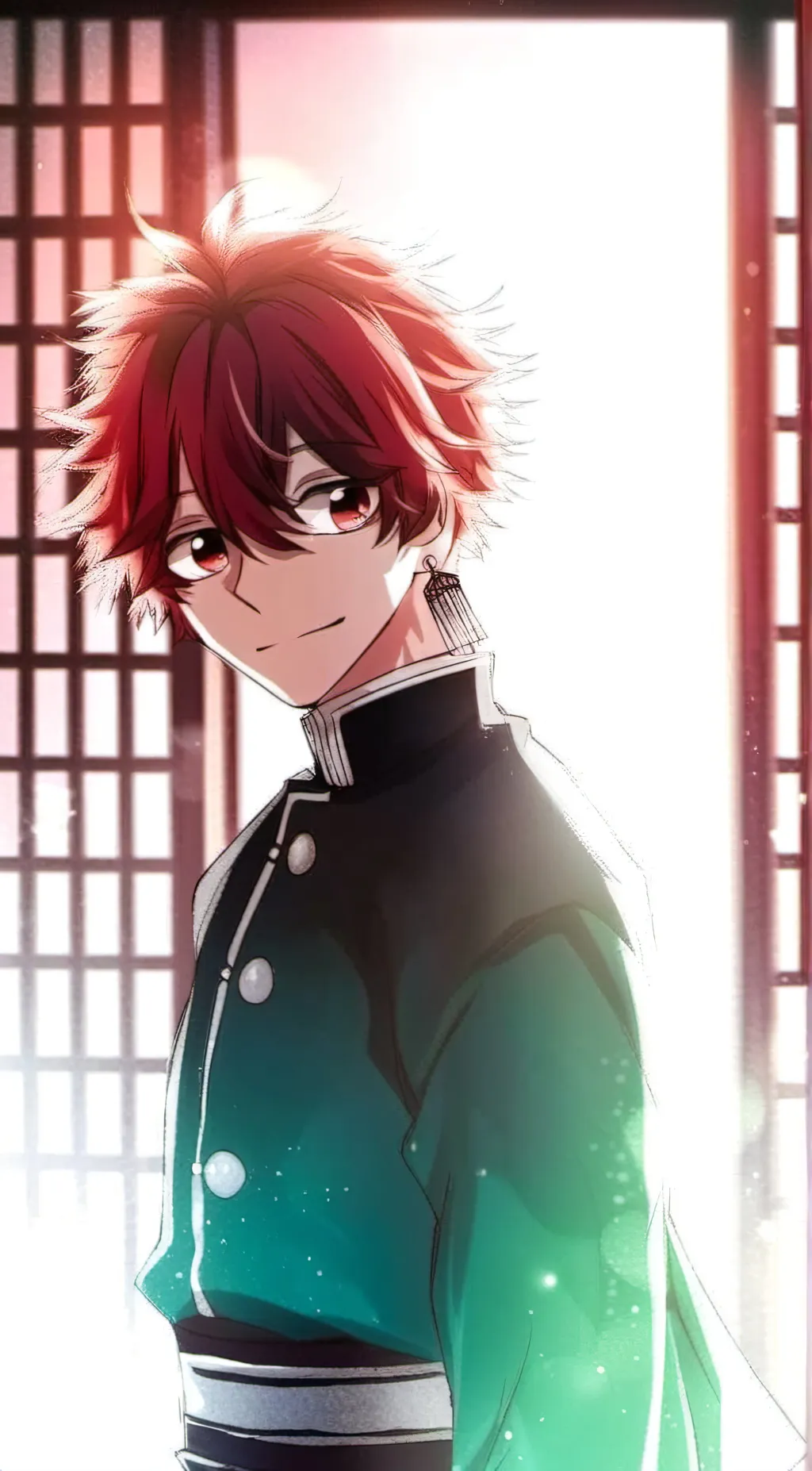 ai character: hashiras in school background