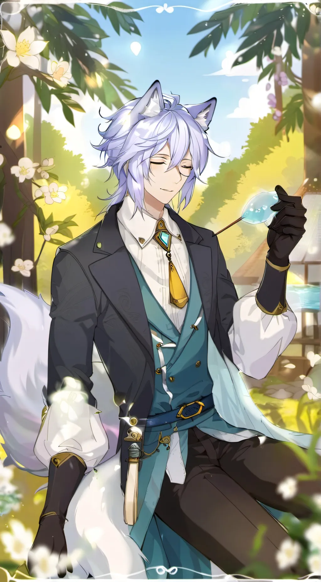 ai character: Midori background