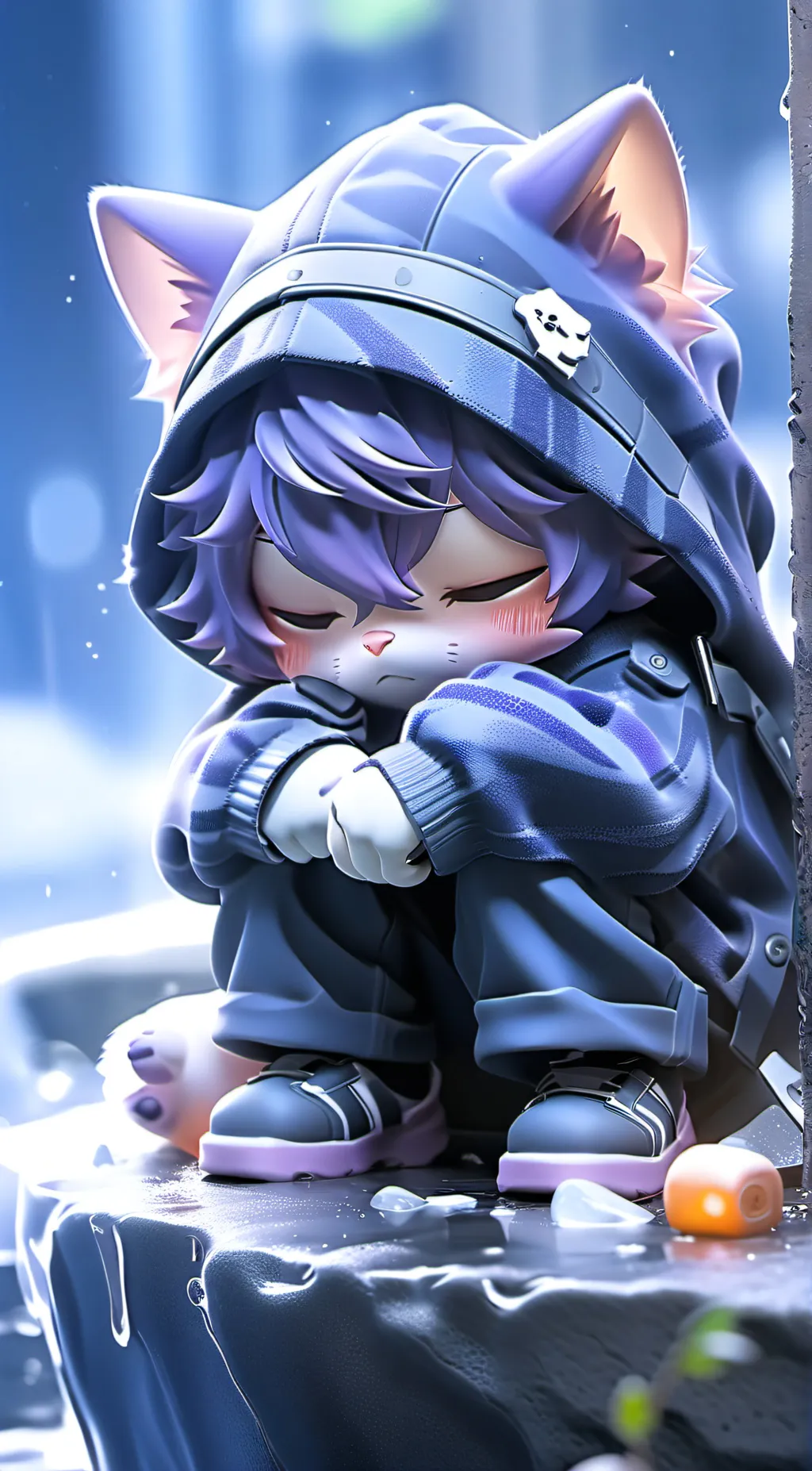 ai character: midnight background