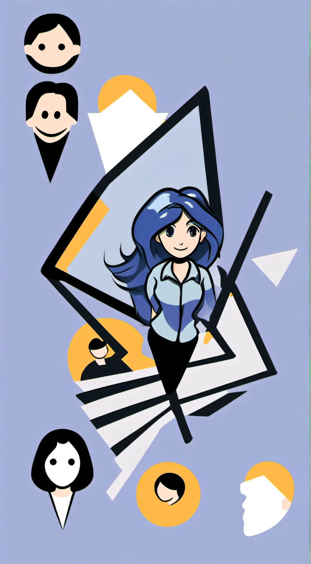 ai character: Lissy Blue, background