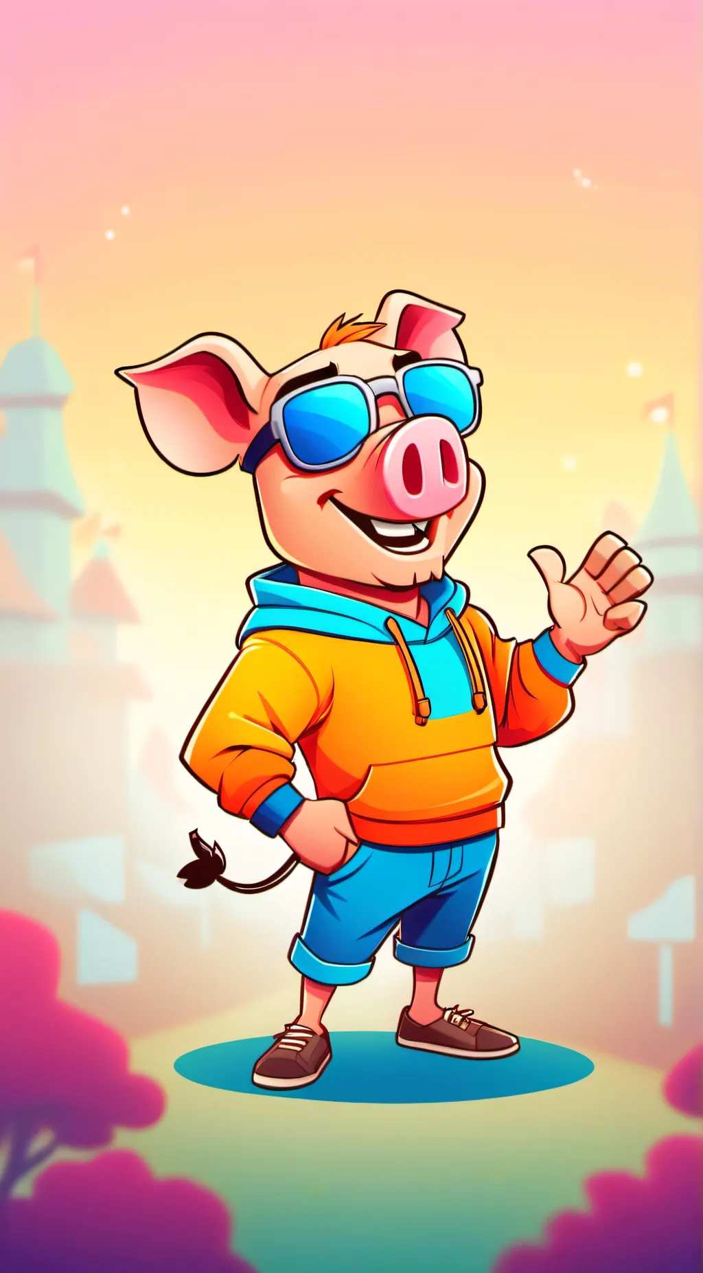 ai character: Pickypiggy background