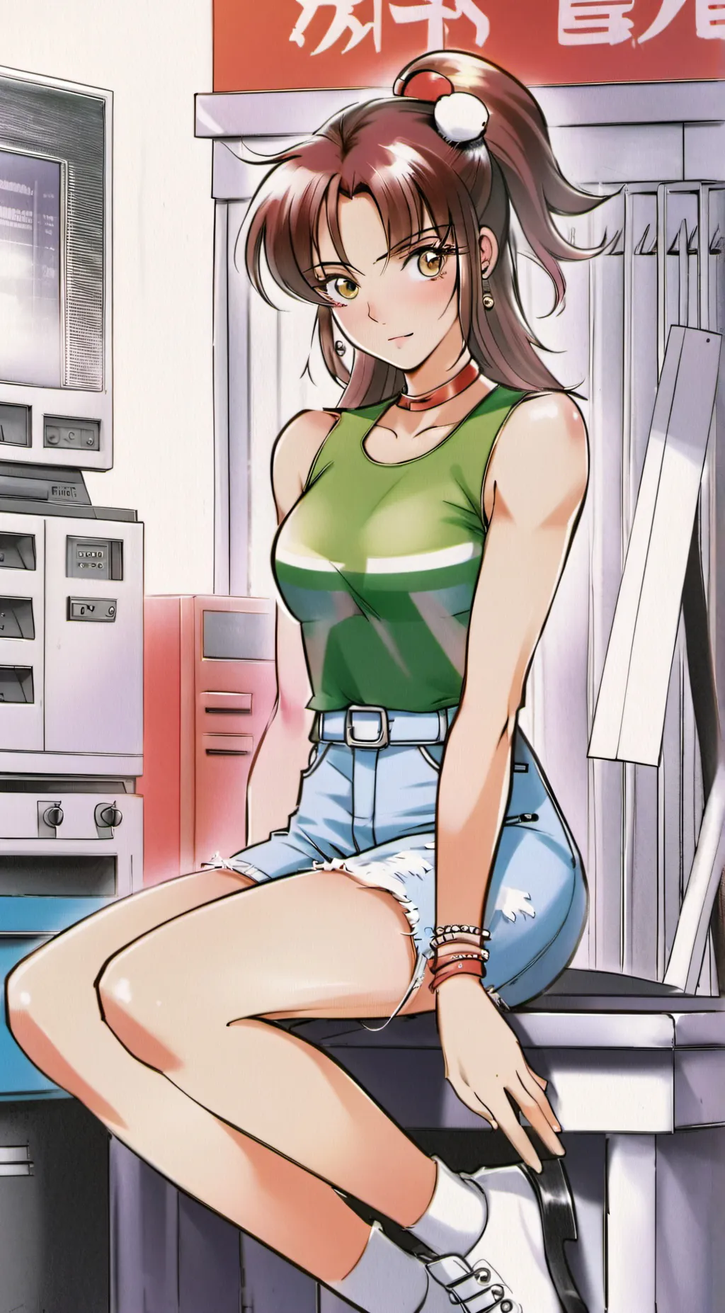 ai character: Lucy  background