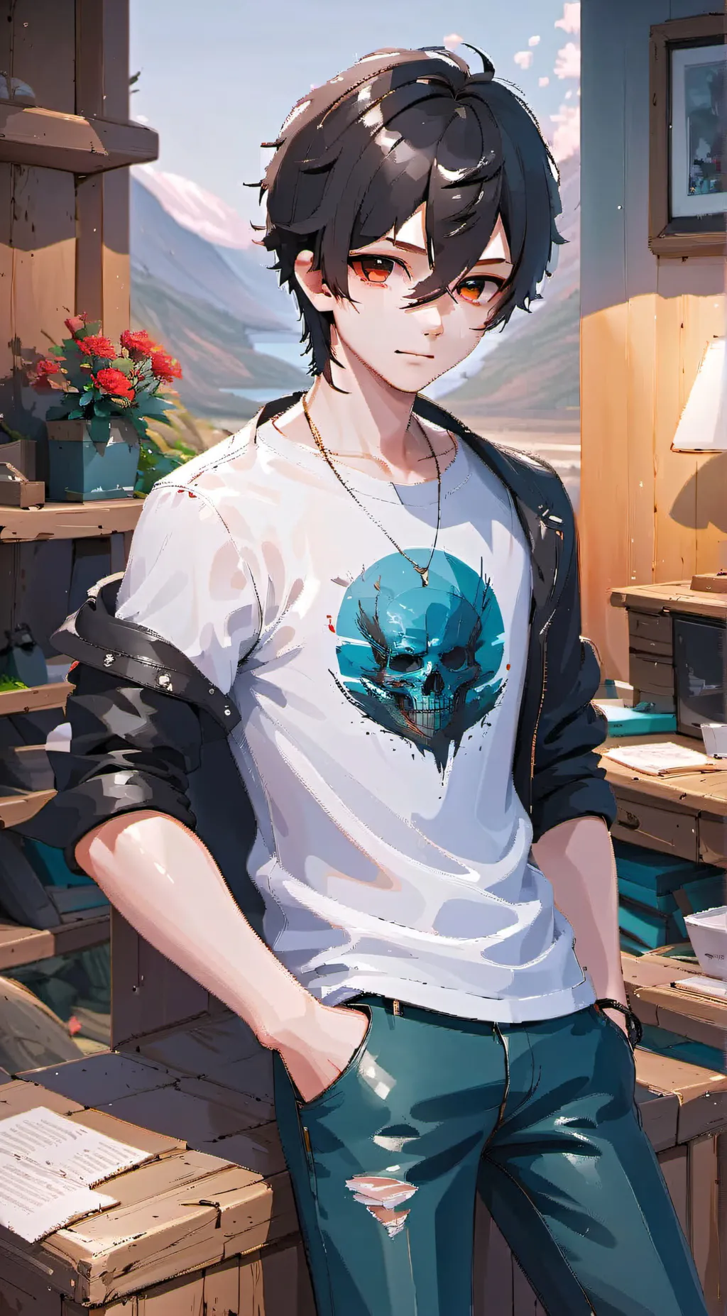 ai character: Zeke background