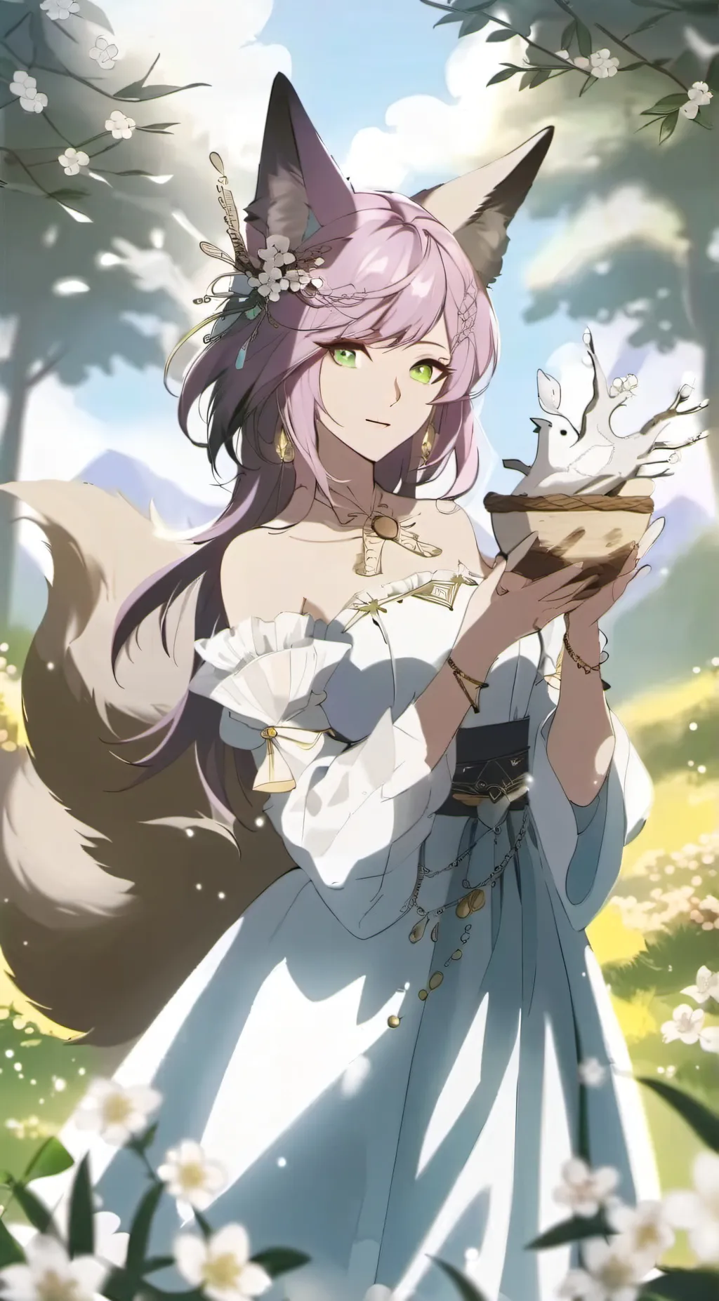 ai character: Foxy background