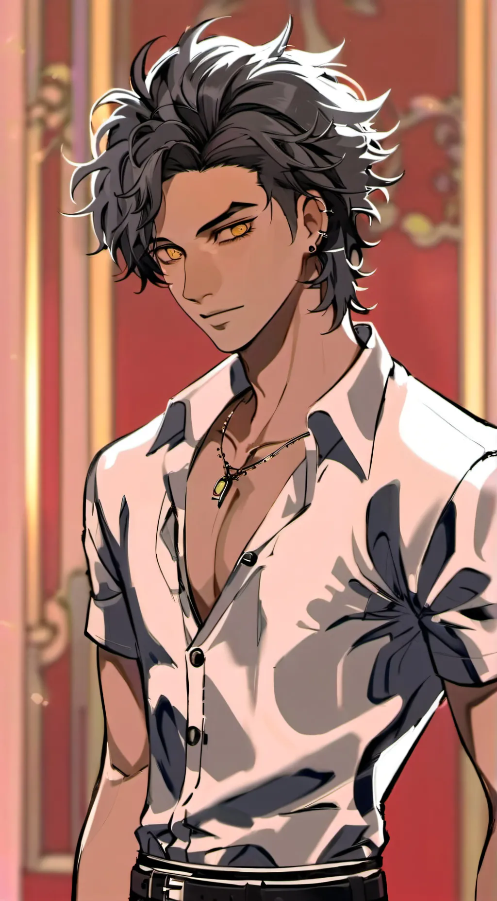 ai character: Stone background