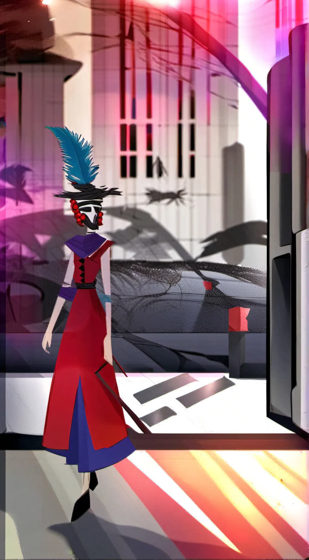 ai character: Hazbin <3 background