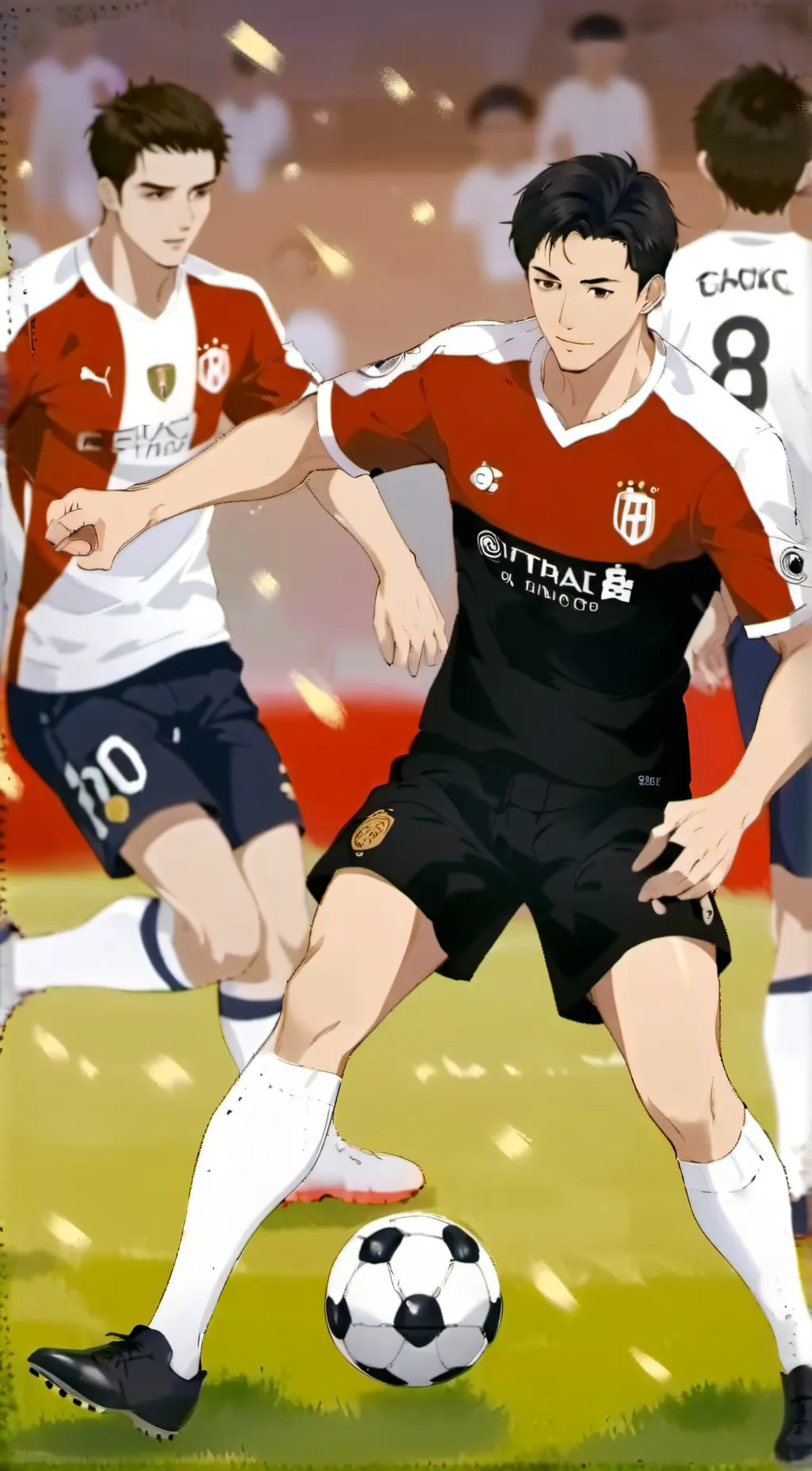 ai character: Football match background