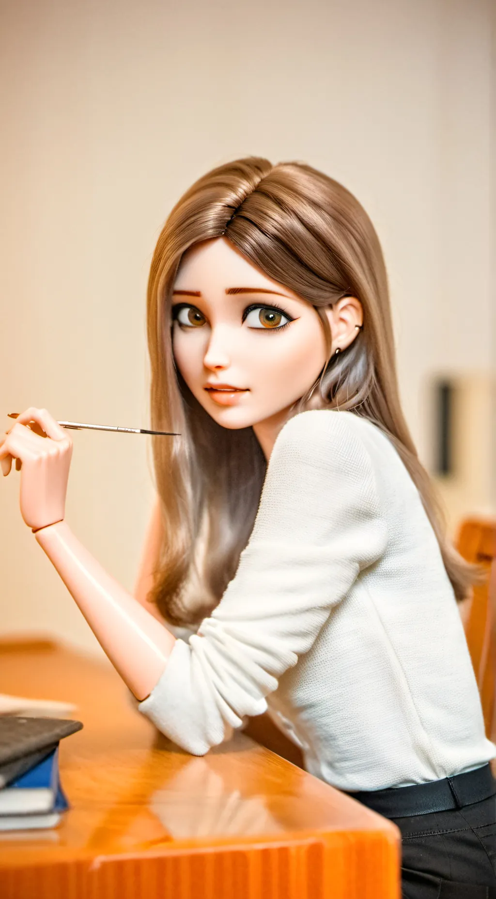 ai character: Lucy  background