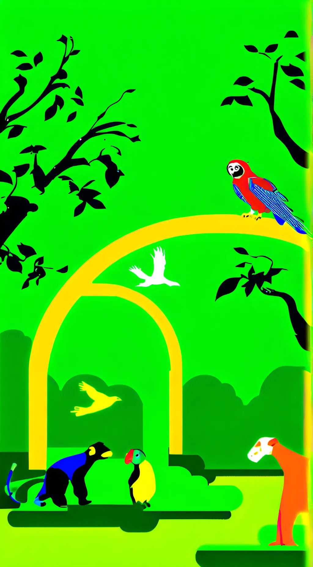 ai character: chicken coop edit  background