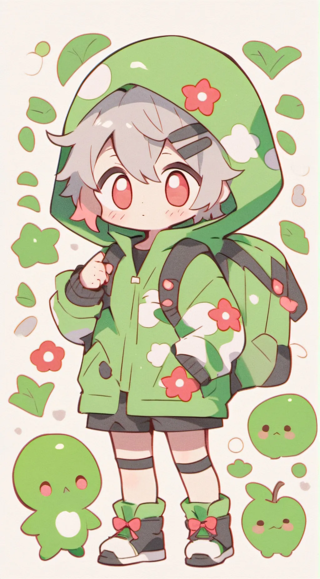 ai character: ✨deku shoto bakugo background