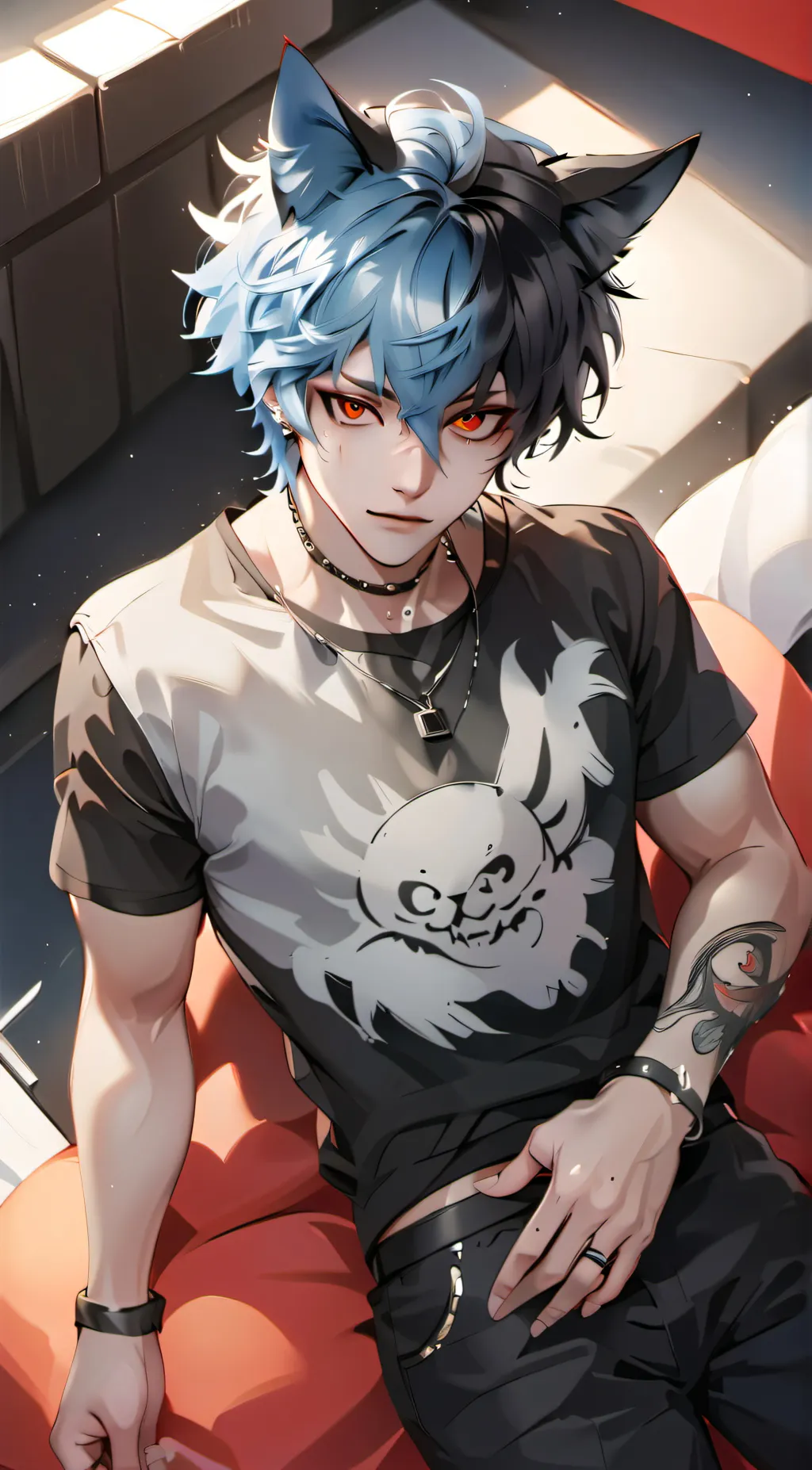 ai character: Luna background