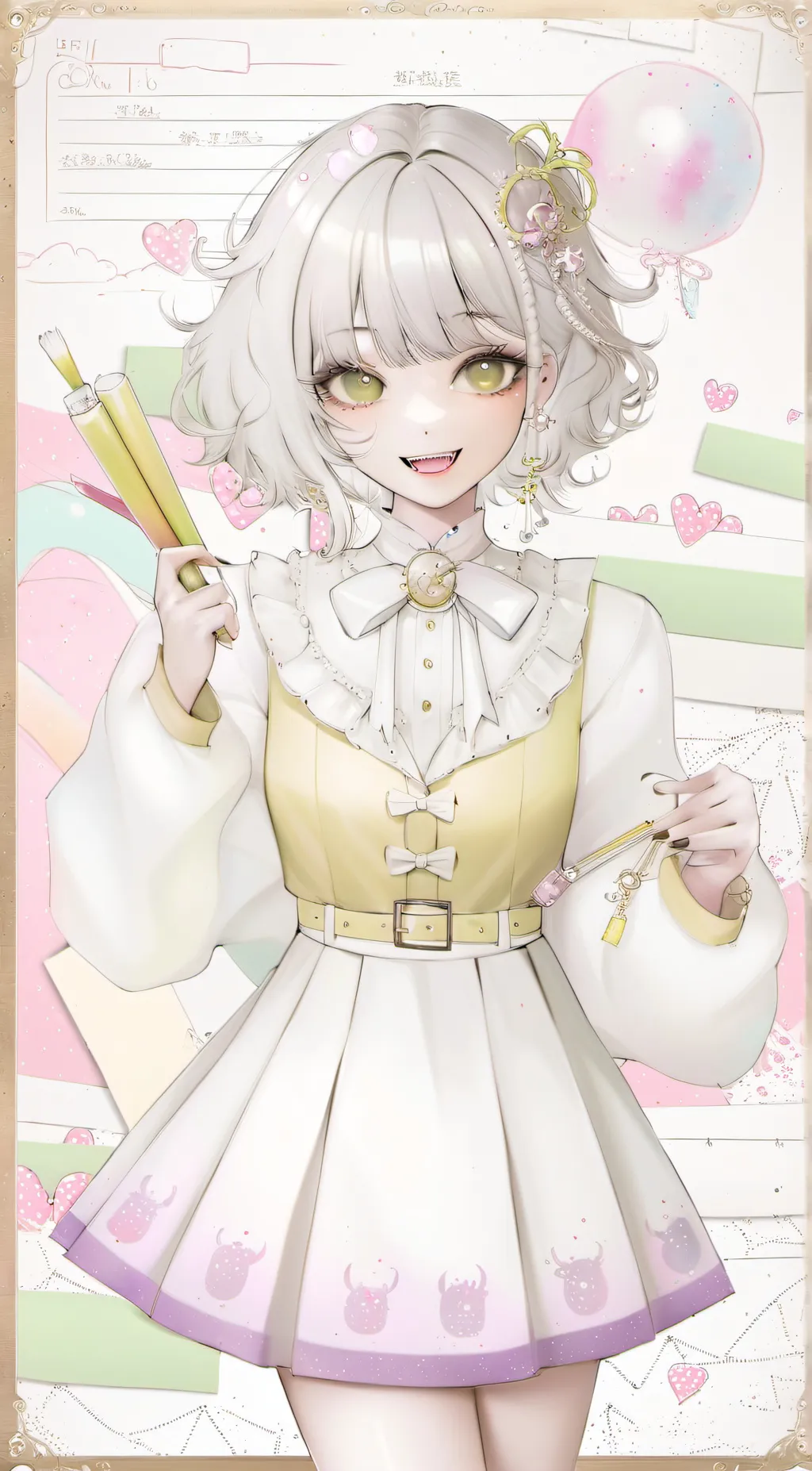 ai character: Miss circle background