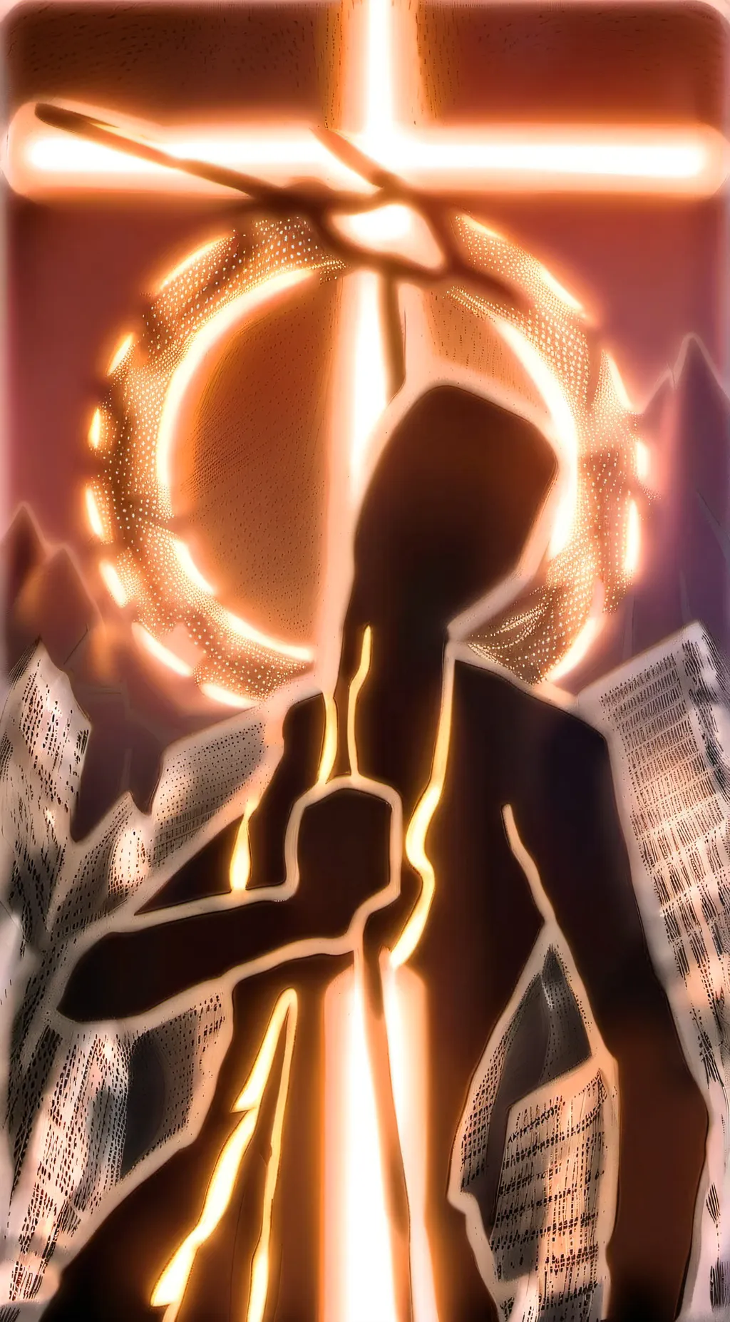 ai character: Woman figure background