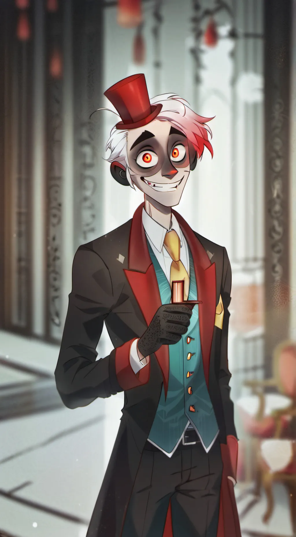 ai character: Alastor❤️❤️❤️ background