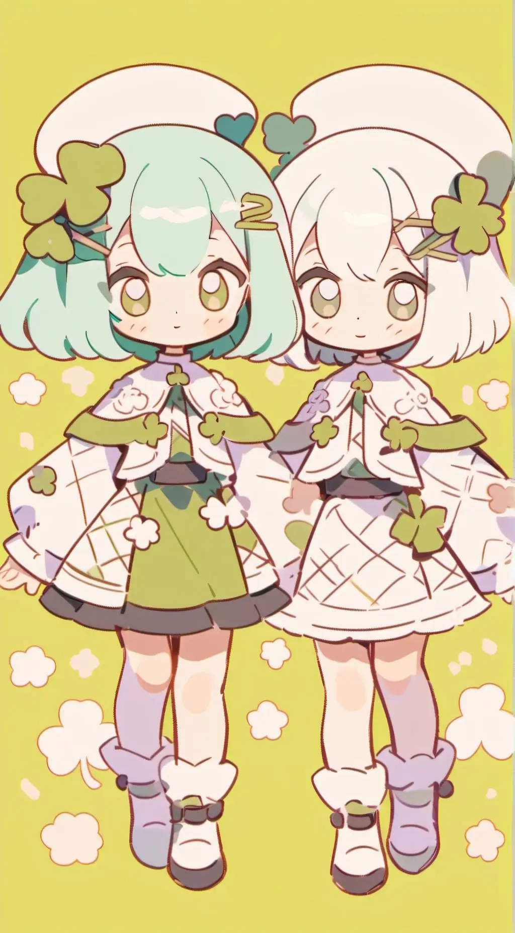 ai character: Dove and Dovey background