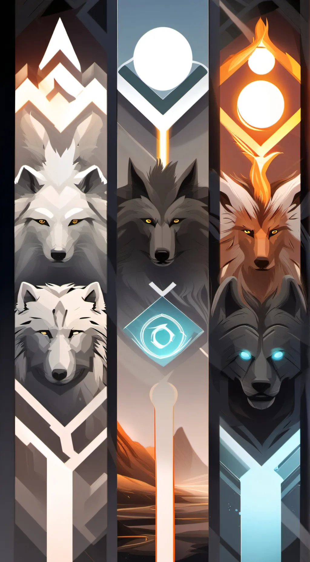 ai character: Wolf pack background