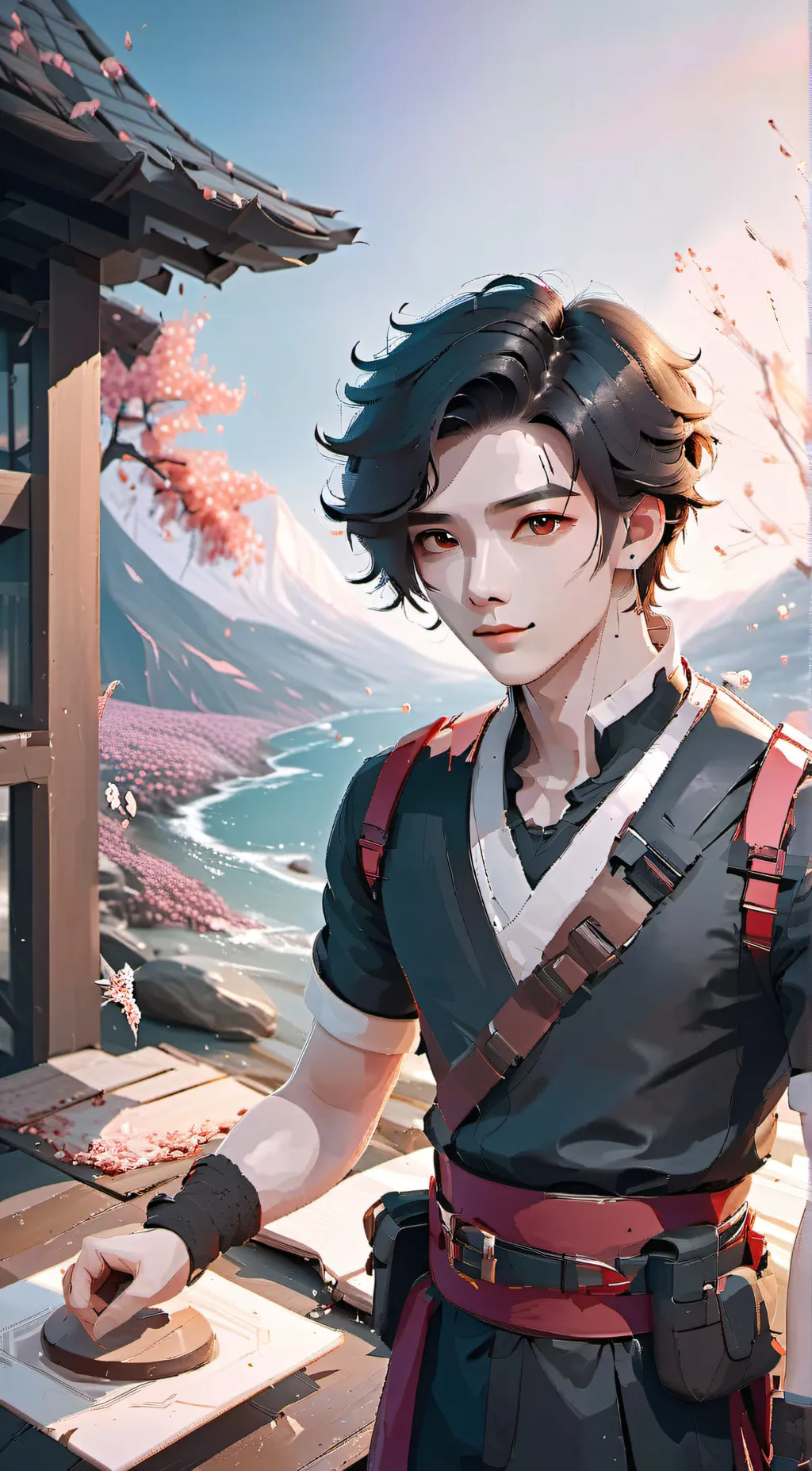 ai character: Yo mo  background