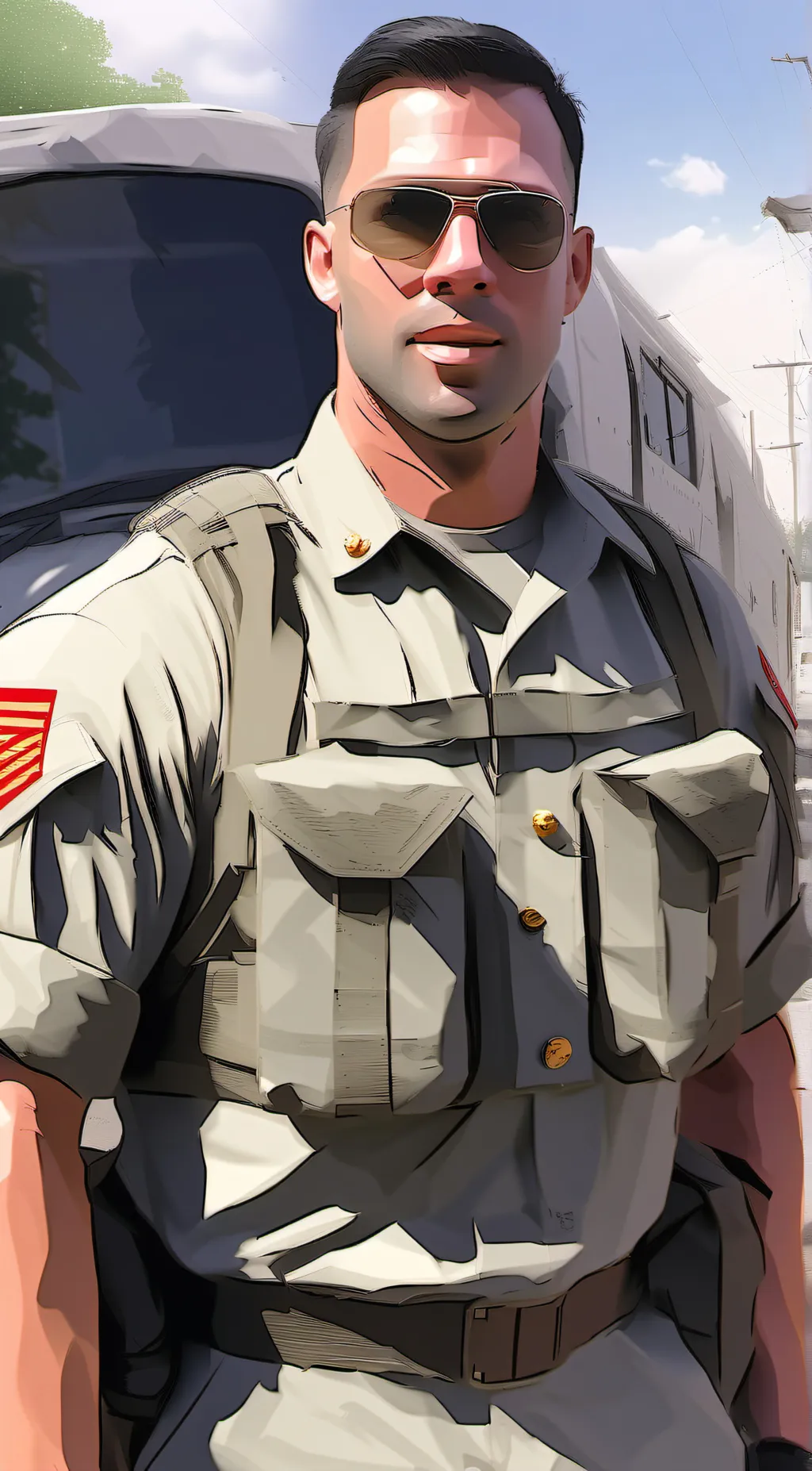 ai character: SGT.MAJ Morris background