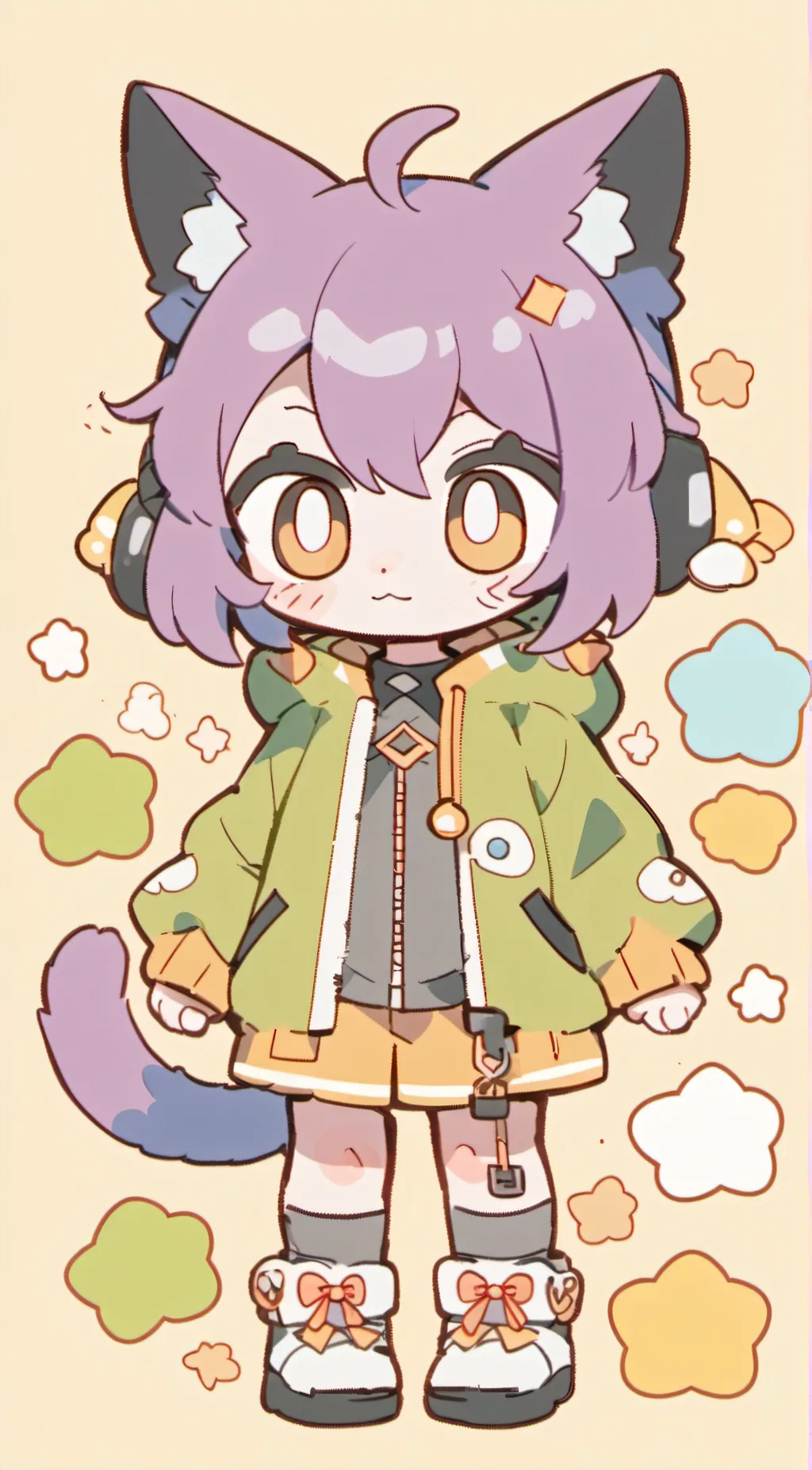 ai character: catnap background