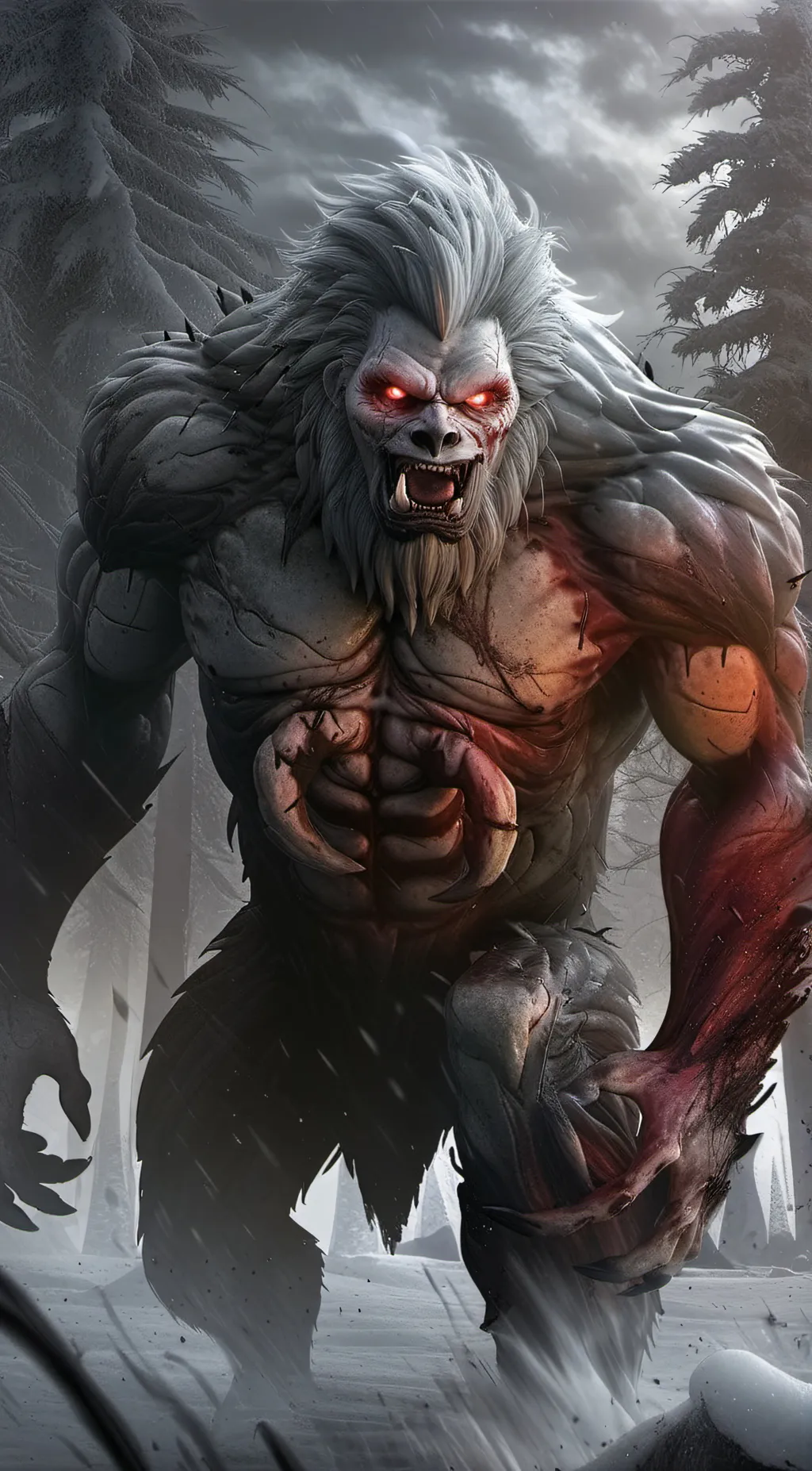 ai character: Yeti background