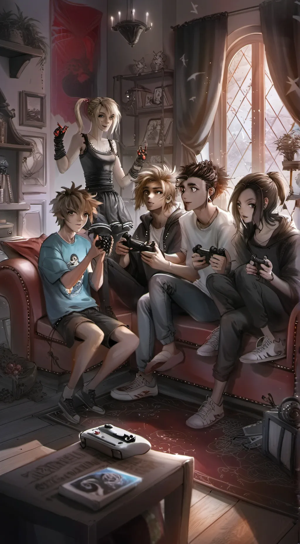 ai character: gods in law background