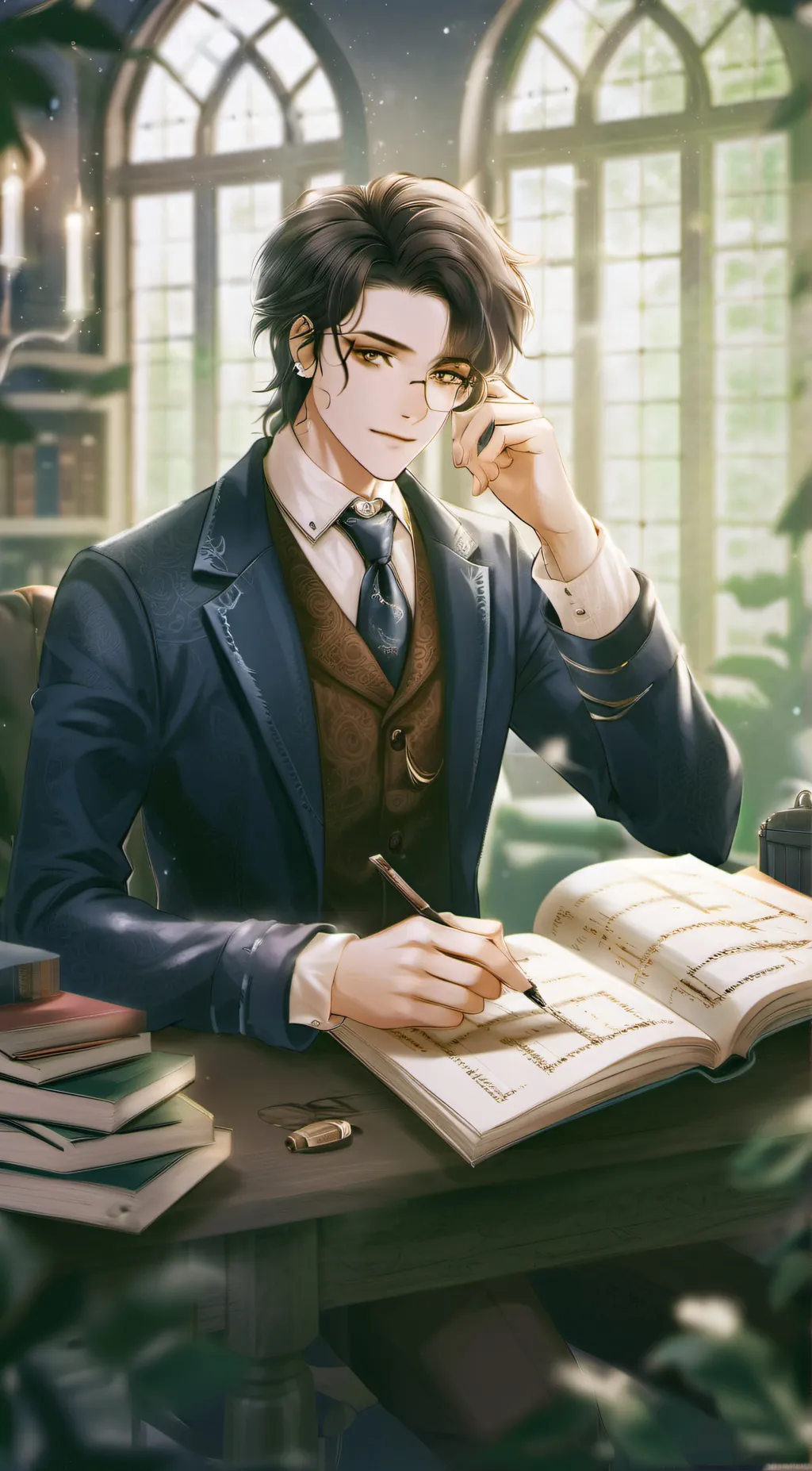 ai character: Edward  background