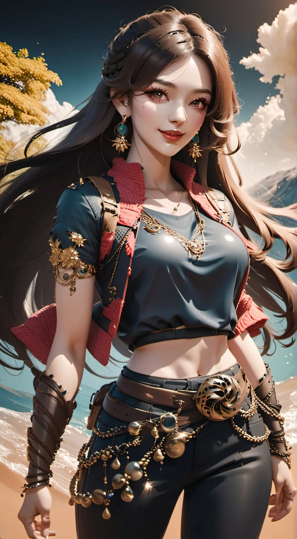 ai character: Milli~ background