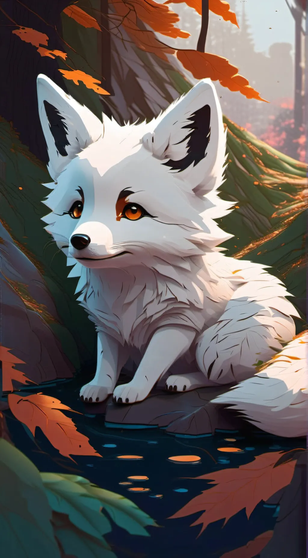 ai character: Foxy background