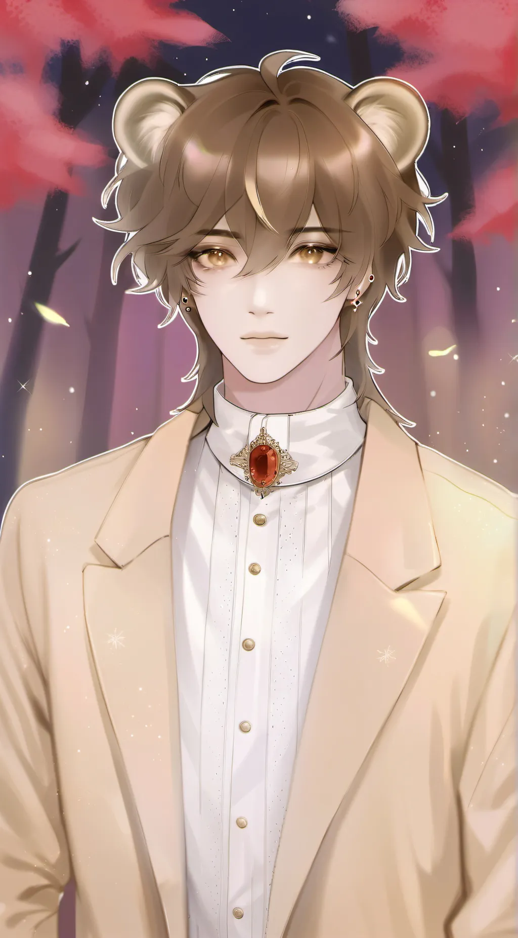 ai character: Leon background