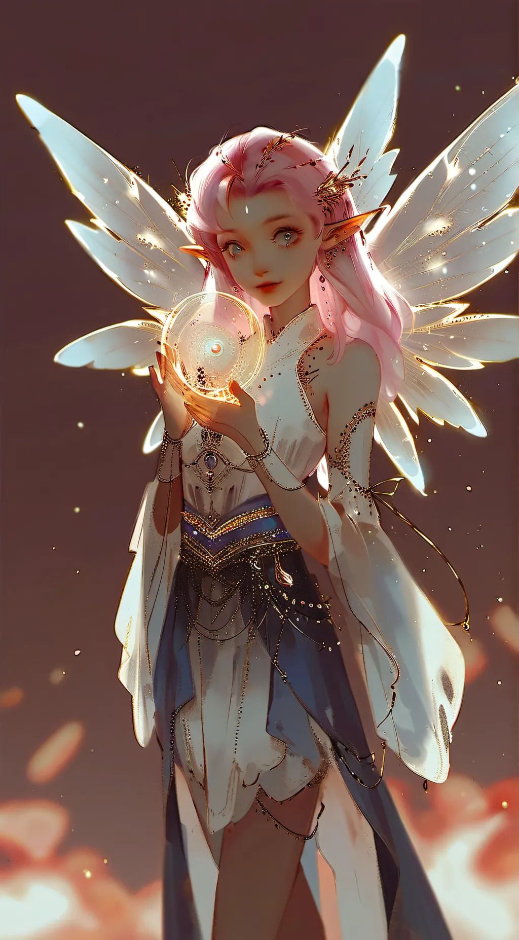 ai character: Mi@ @nd M€ background