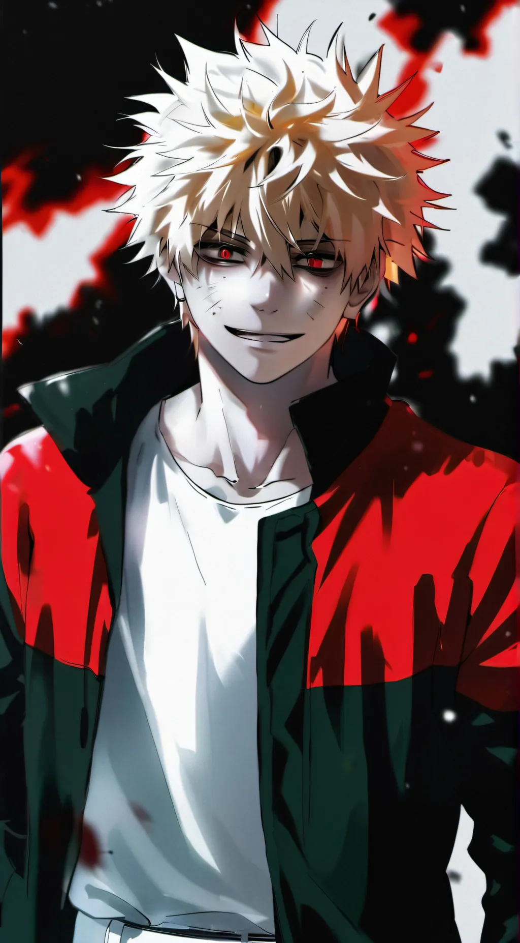 ai character: Bakugo katsuki  background