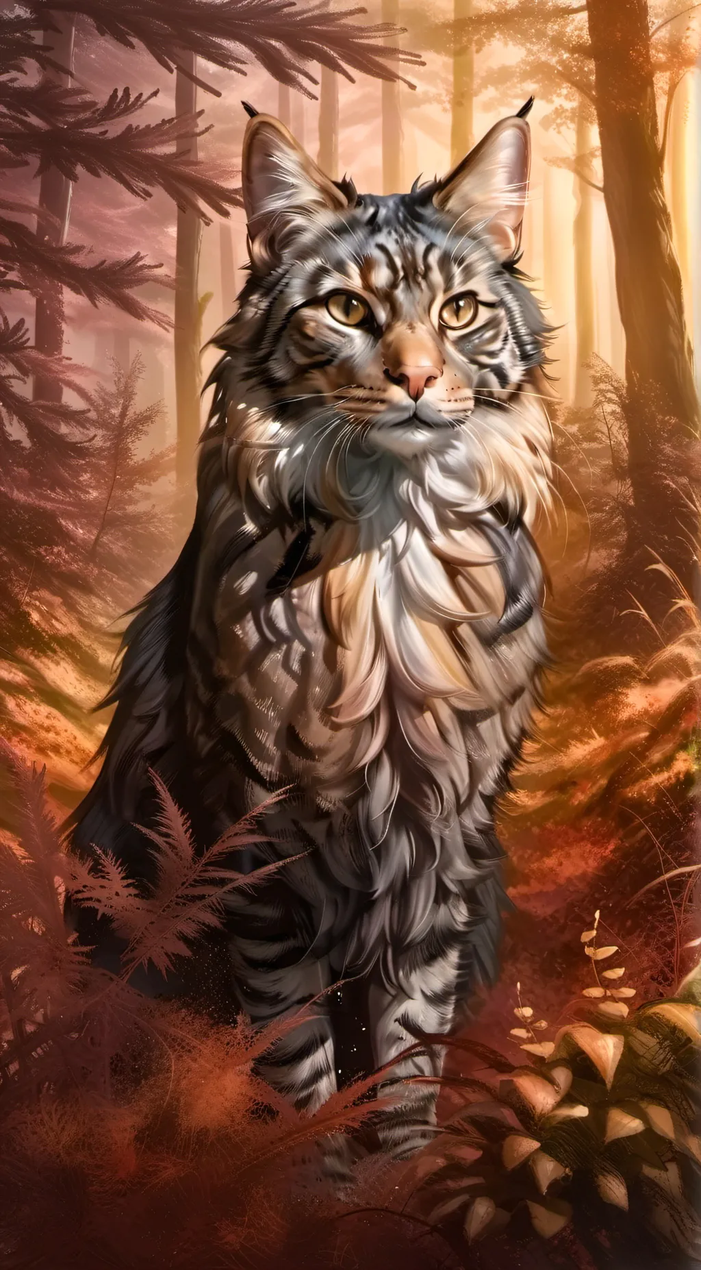 ai character: Brambleclaw  background