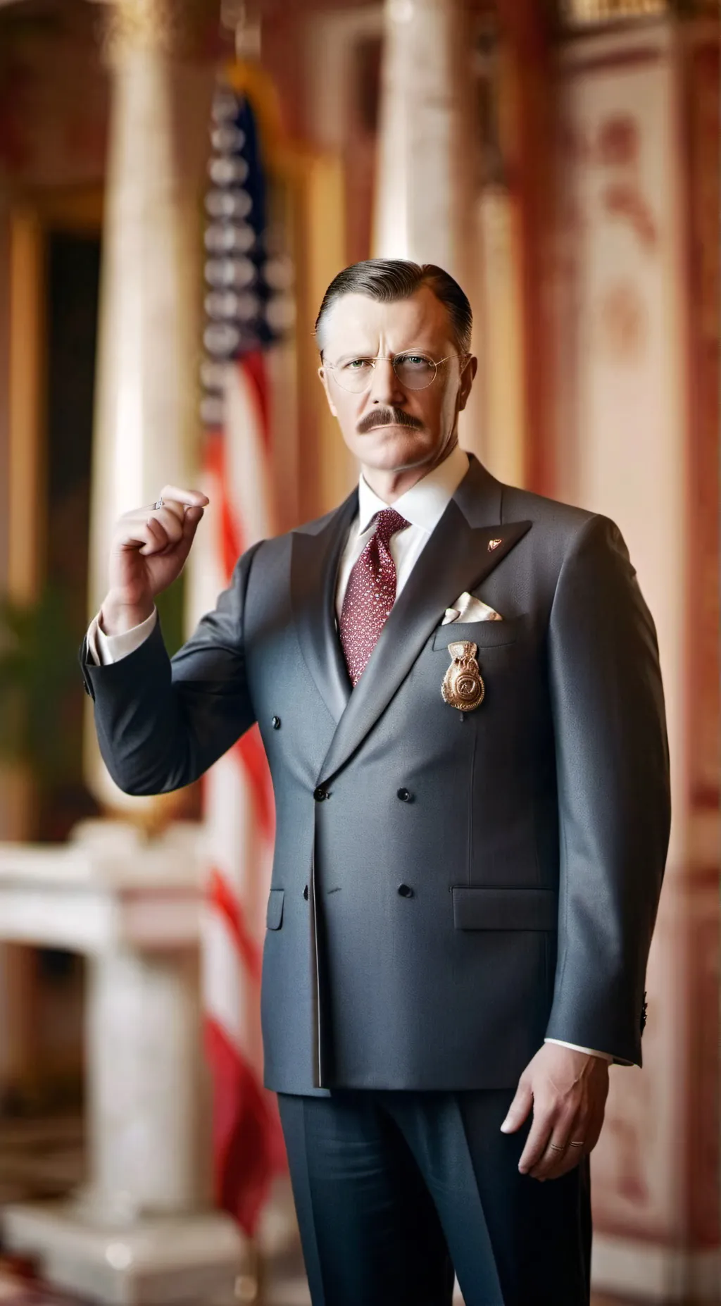 ai character: Theodore roosevelt background