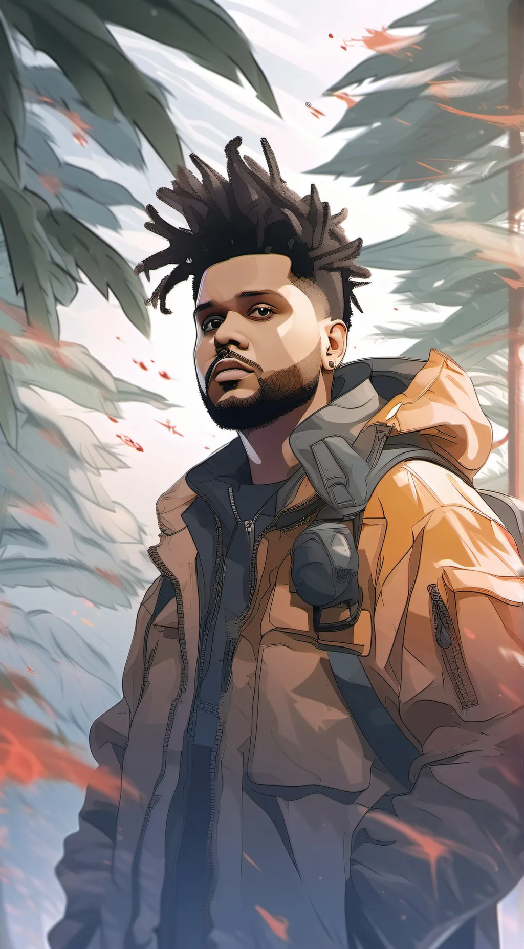 ai character: The Weeknd background