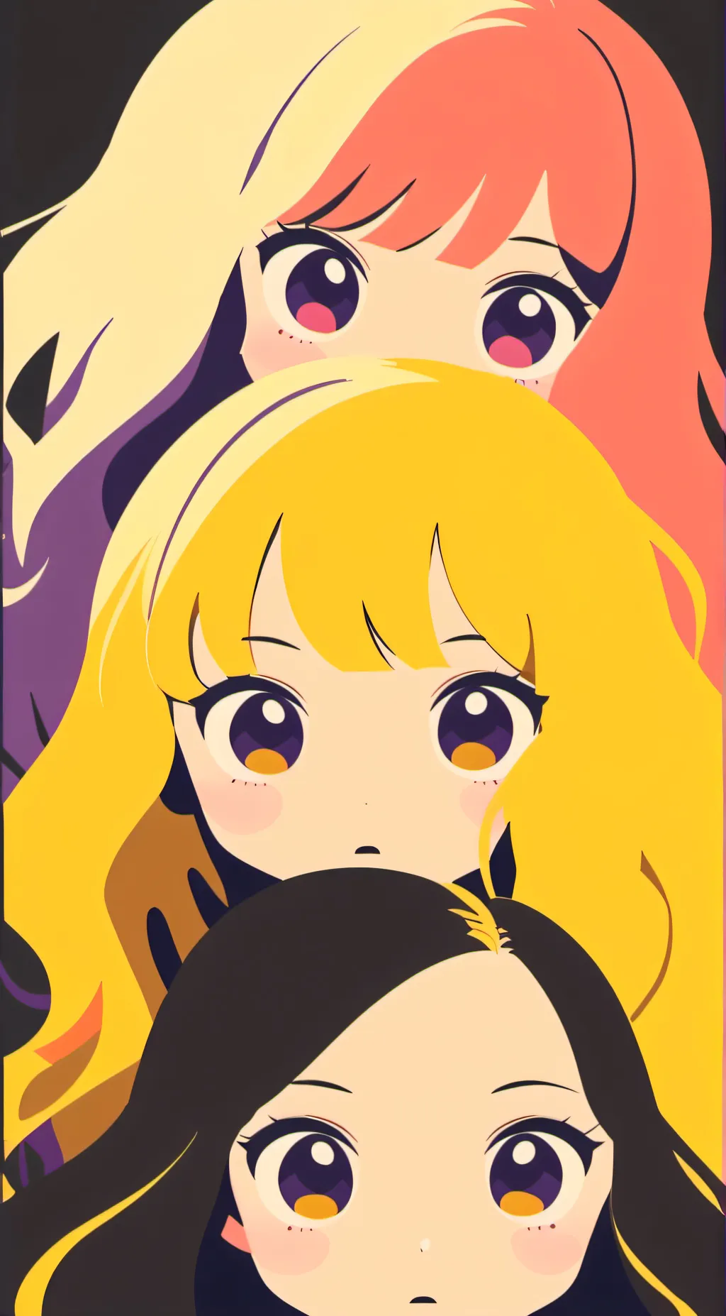 ai character: Tana& Anna & Nani background