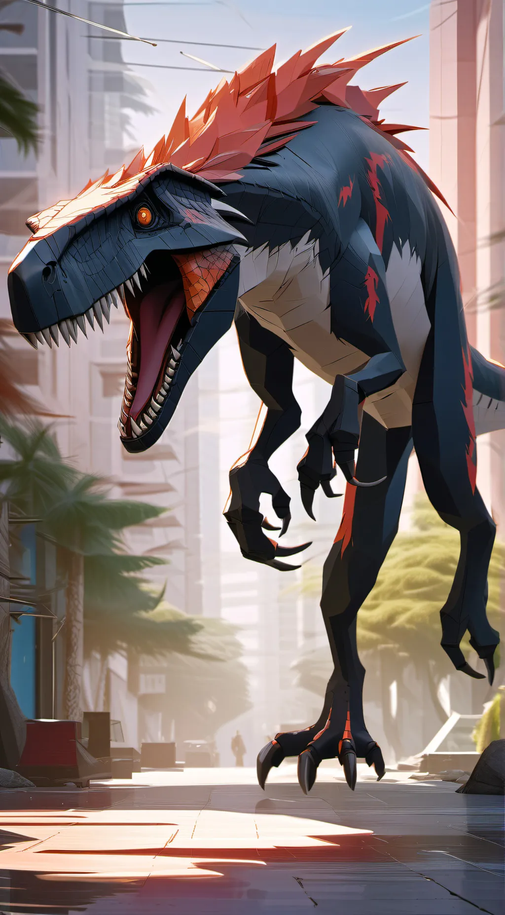 ai character: mega background