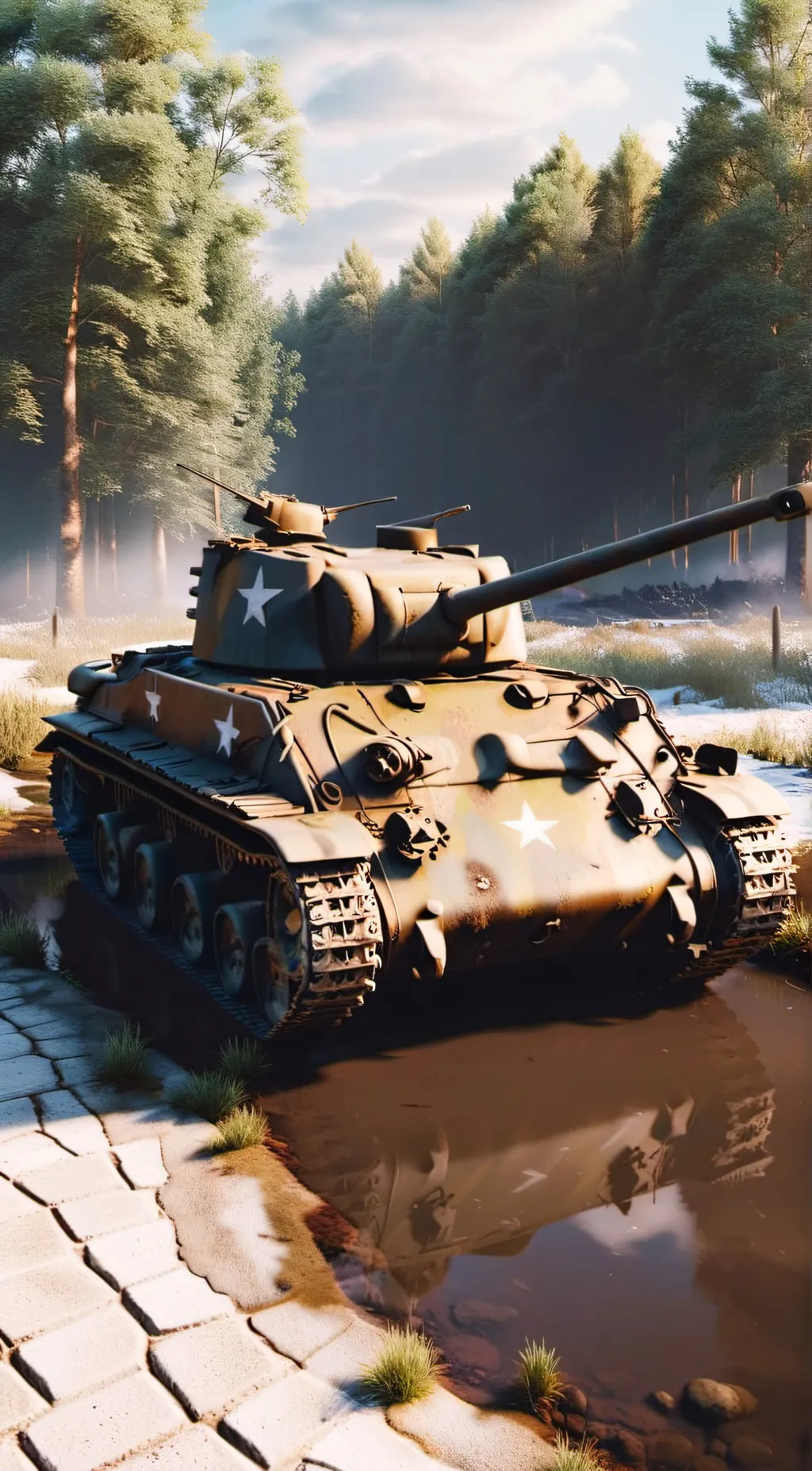 ai character: M4A3 (76) W background