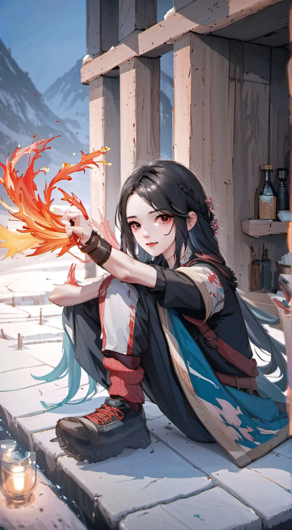 ai character: sky12335643346 background