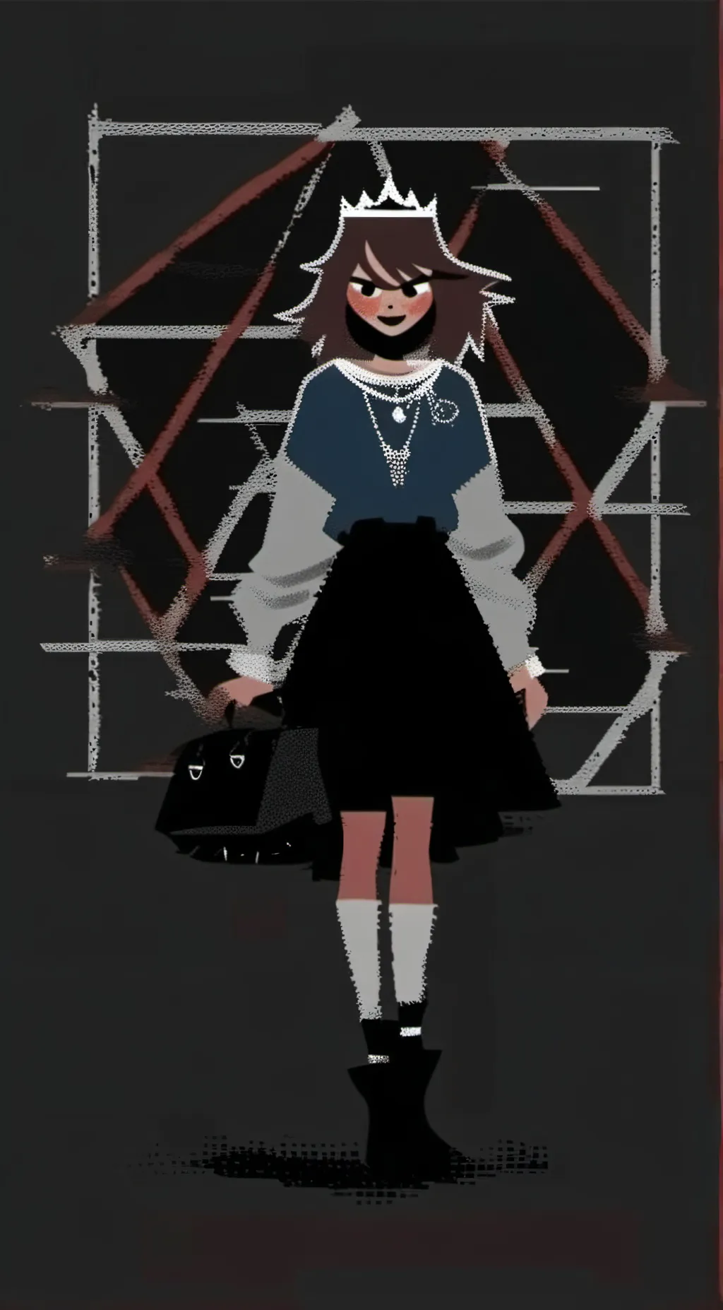 ai character: 🔺lice background