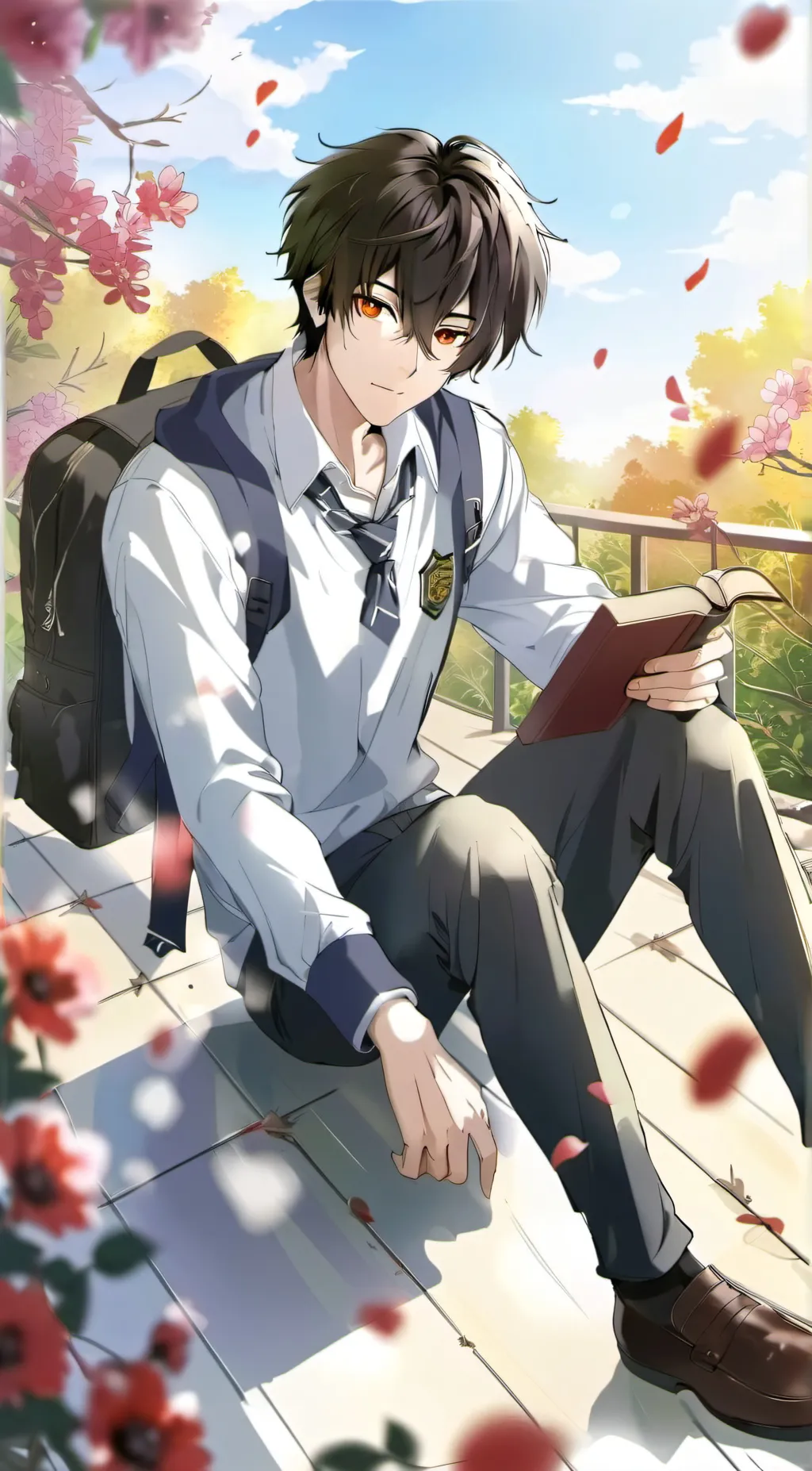 ai character: Shoji background