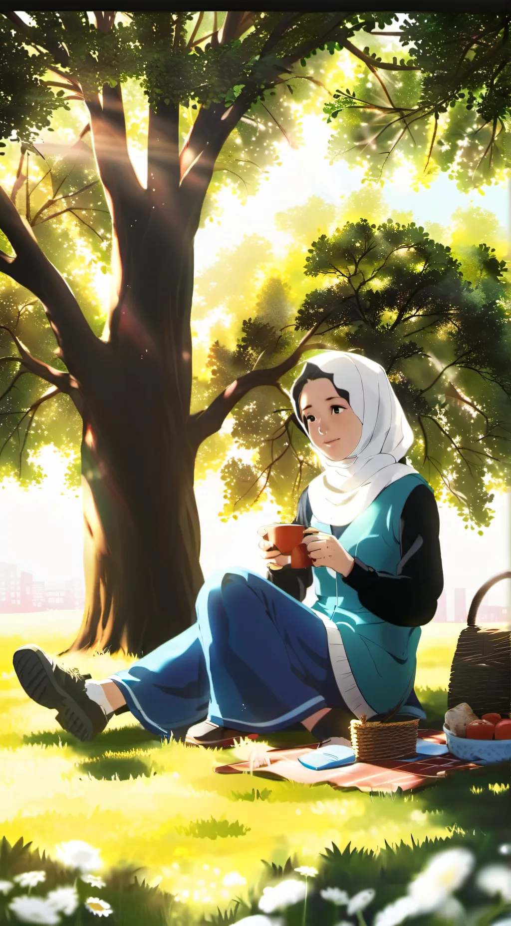 ai character: fatimah  background