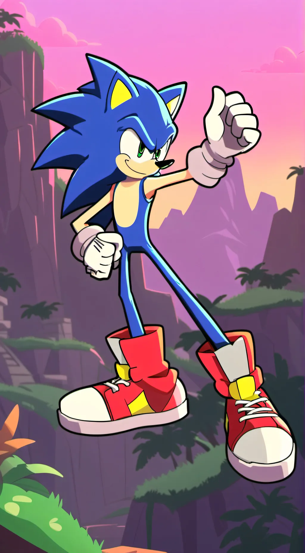 ai character: sonic background