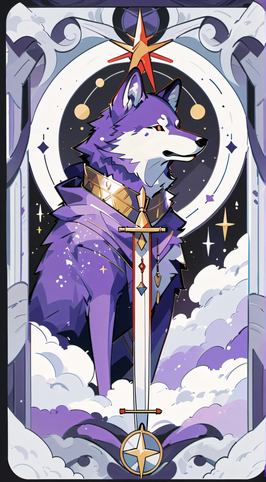 ai character: the last sun wolf background