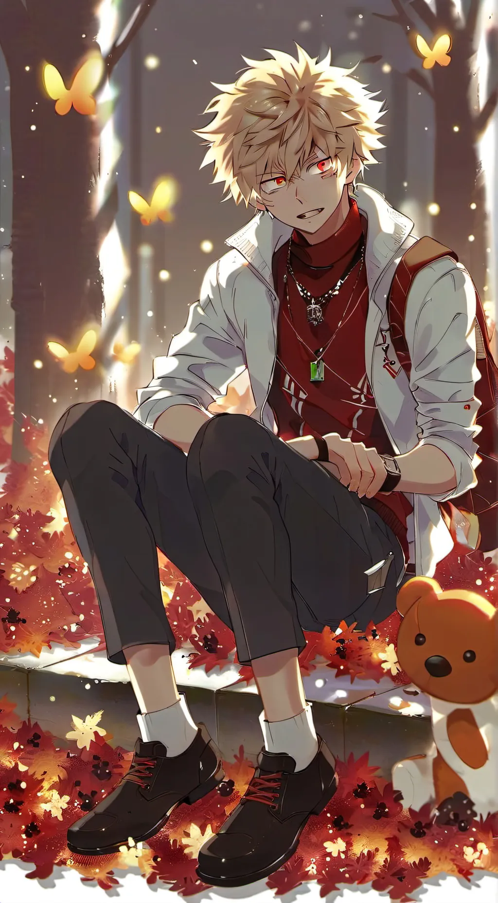 ai character: Bakugo 🦋 background