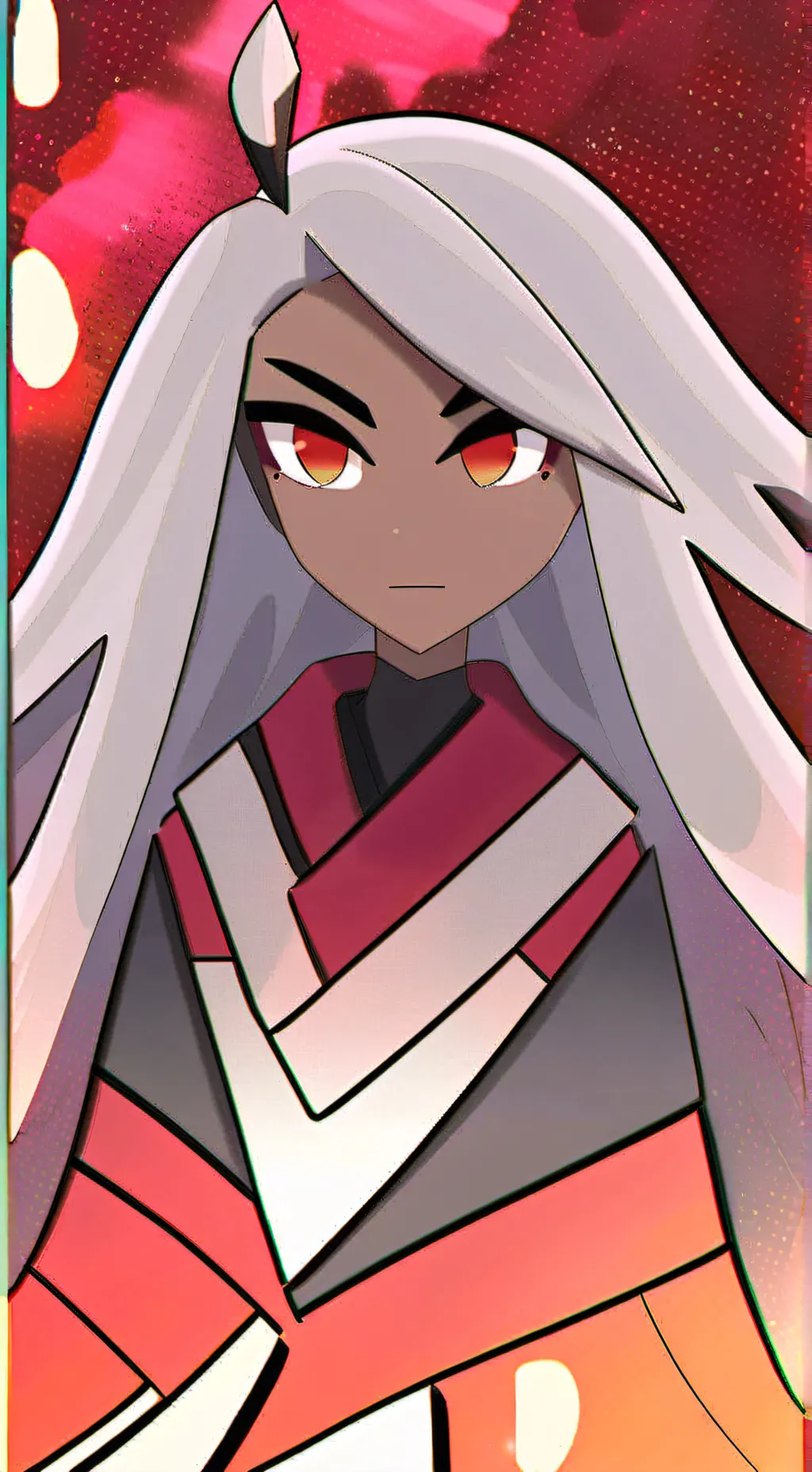 ai character: Vaggie Original background