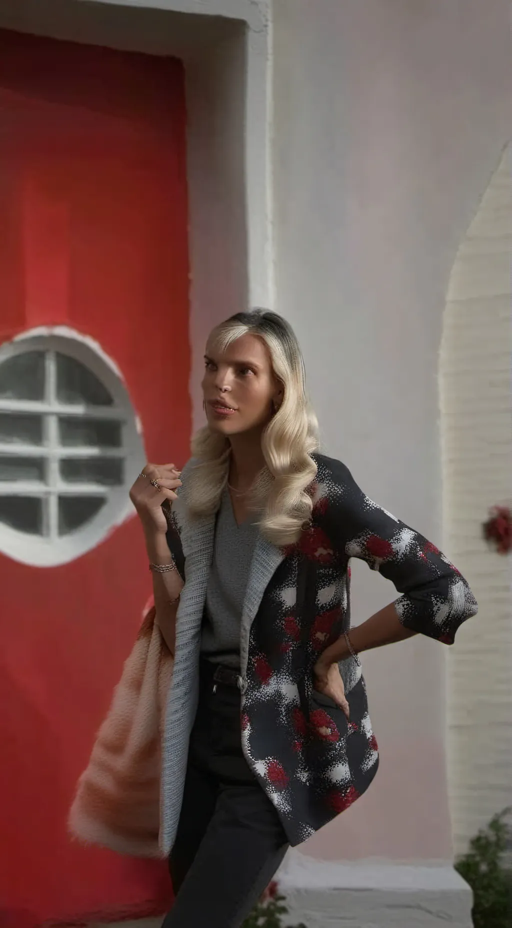 ai character: woman duo background