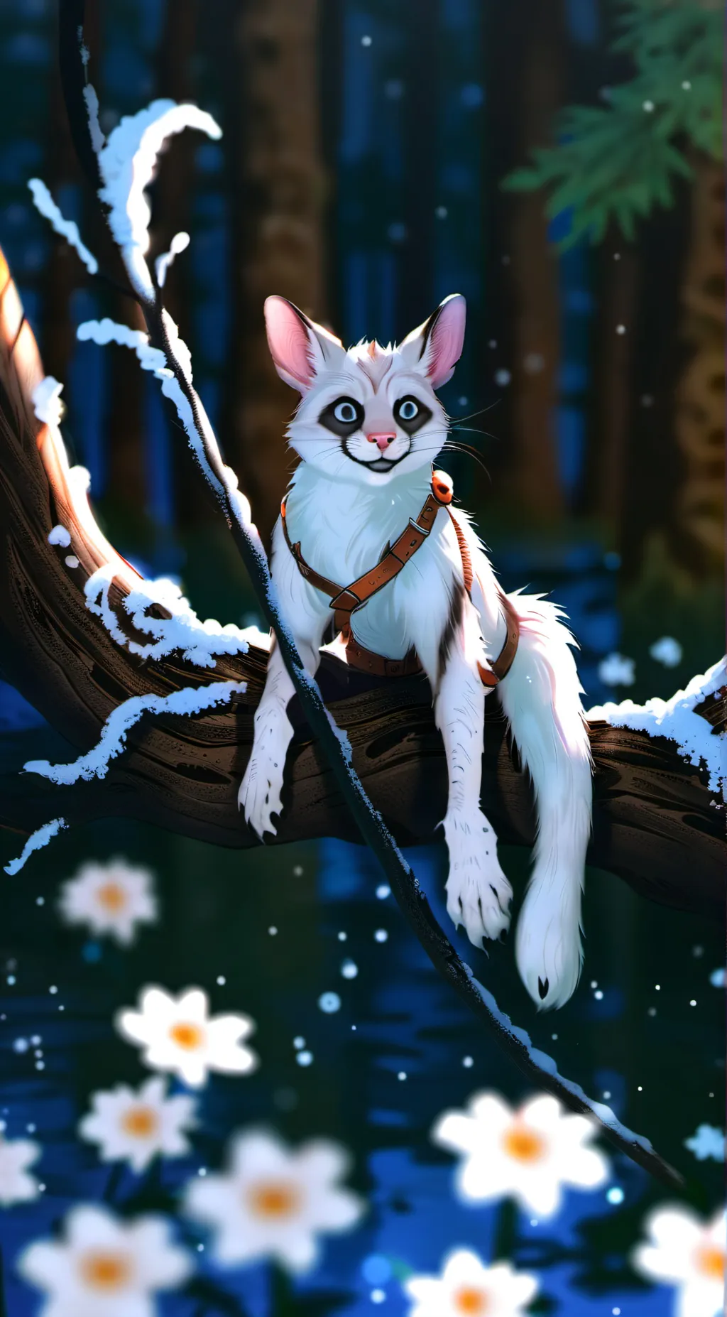 ai character: smiling critters  background